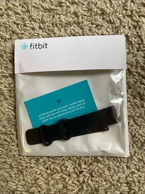 Fitbit Black Silicone Replacement Wristband
